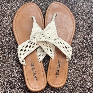Ladies size 9 Crochet flip-flop